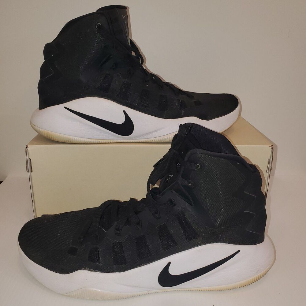 Nike Hyperdunk 2016 Basketball Shoes Black White 844368-001 Mens Size US 11